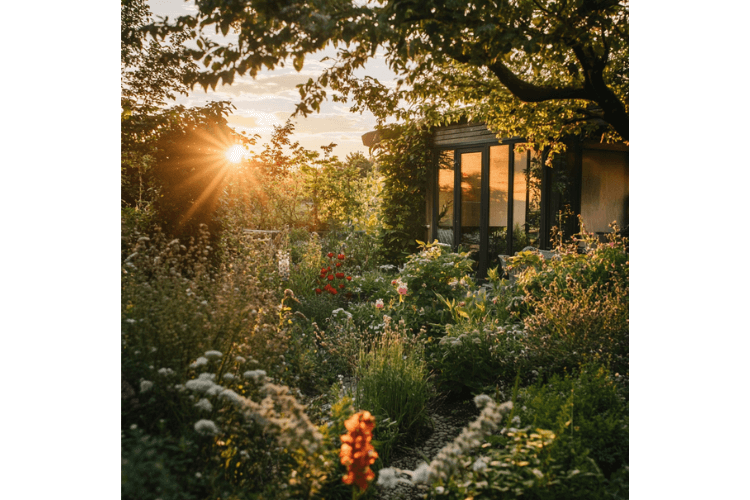 garden room and planting