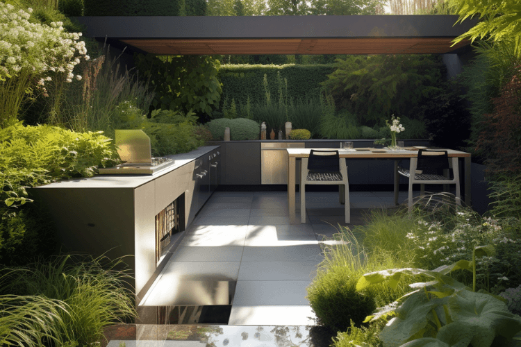outdoor living space in your garden