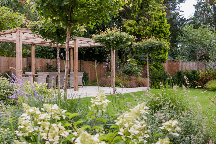 wooden pergola