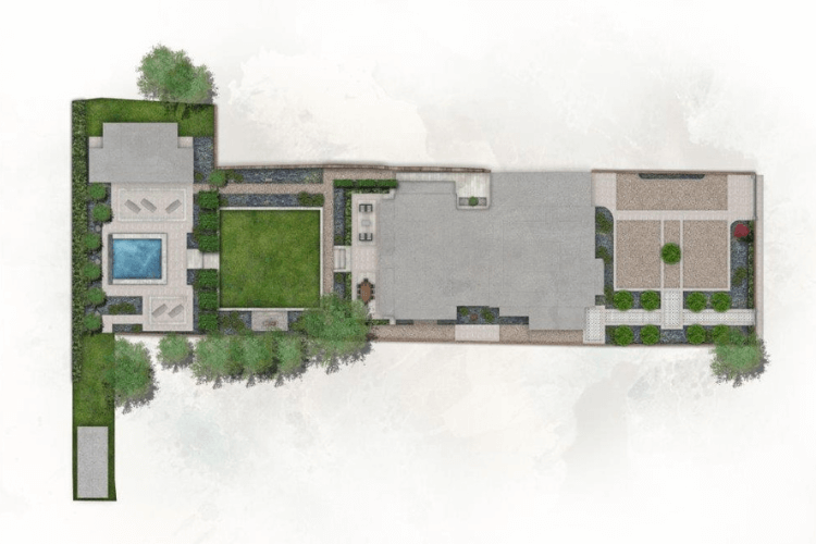 800sqm front and rear garden plan spring garden inspiration for hedgerows